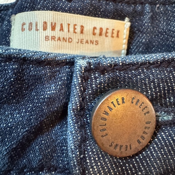 Coldwater Creek Polkadot Capri jeans cropped polka dot cuffs denim stretch 10 M - Picture 4 of 10